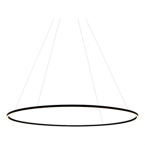 Pemberly Row 60&quot Adjustable ETL Certified Integrated LED Chandelier in Black