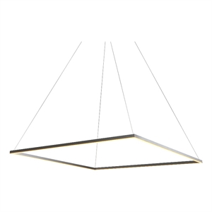 Pemberly Row 51&quot Adjustable ETL Certified Integrated LED Chandelier in Silver