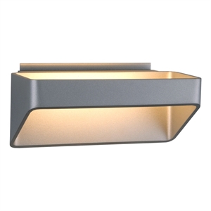 Pemberly Row 10&quot ETL Integrated LED Aluminum/Acrylic Wall Sconce Silver