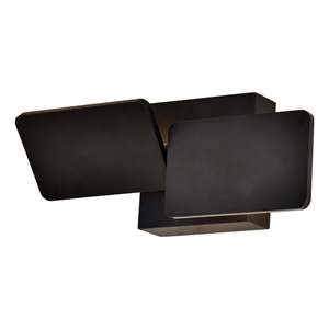 Pemberly Row 12&quot Rotative ETL Certified Integrated LED Wall Sconce in Black