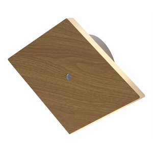 Pemberly Row 14&quot ETL Integrated LED Aluminum Wall Sconce in Light Brown