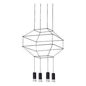 Pemberly Row 18&quot ETL Certified Integrated LED Aluminum/Acrylic Pendant Black