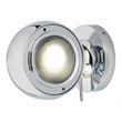 Pemberly Row Adjustable Aluminum/Iron ETL Commercial Grade LED Wall Mount Chrome