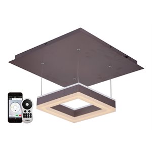 Pemberly Row 11&quot ETL Certified Integrated LED Pendant in Oil Rubbed Bronze