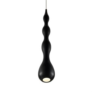 Pemberly Row 5&quot 517 Lumen ETL Certified Integrated LED Aluminum Pendant in Black