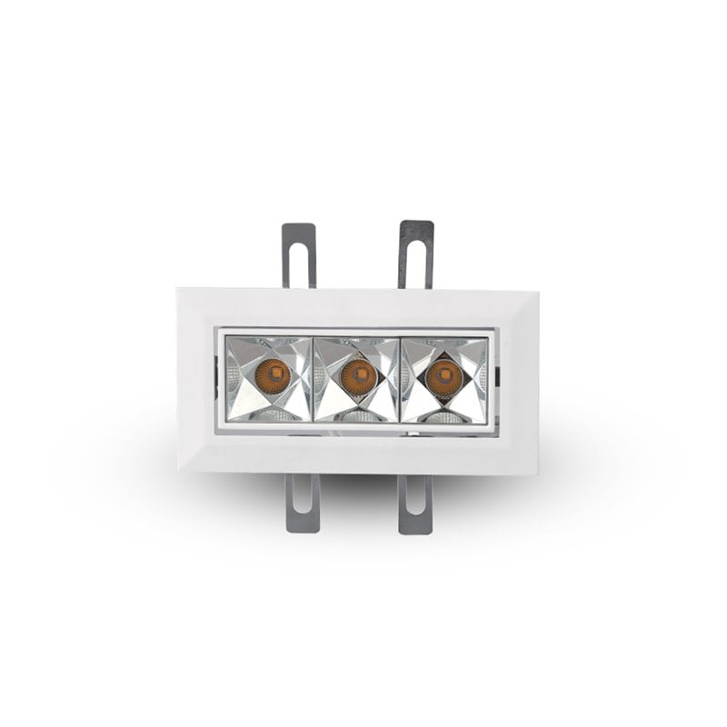 Pemberly Row 3-light Adjustable Commercial Grade LED Recessed Downlight w/ Trim