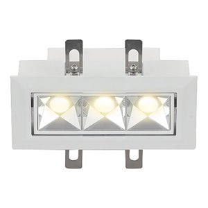 Pemberly Row 3-light Adjustable Commercial Grade LED Recessed Downlight w/ Trim