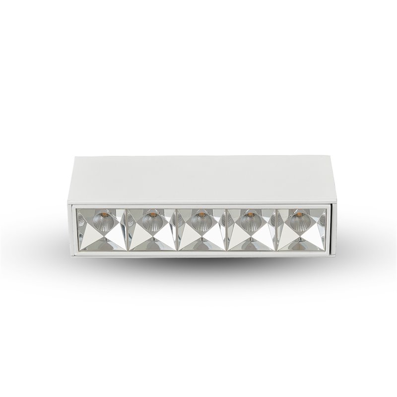 Pemberly Row 5-light ETL Commercial Grade LED Surface Mounted Downlight in White