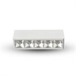Pemberly Row 5-light ETL Commercial Grade LED Surface Mounted Downlight in White