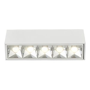 Pemberly Row 5-light ETL Commercial Grade LED Surface Mounted Downlight in White
