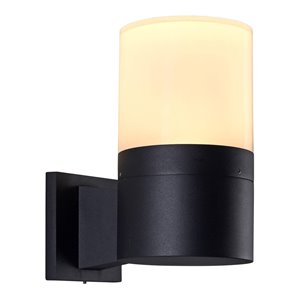 Pemberly Row 10&quot ETL Integrated LED Aluminum Outdoor Wall Sconce Matte Black