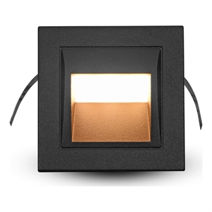 Pemberly Row 3.5&quot ETL Integrated LED Aluminum Outdoor Steps Light Matte Black