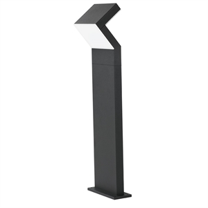 Pemberly Row 32&quot 100-277V 17W Integrated LED ETL Outdoor Bollard Matte Black