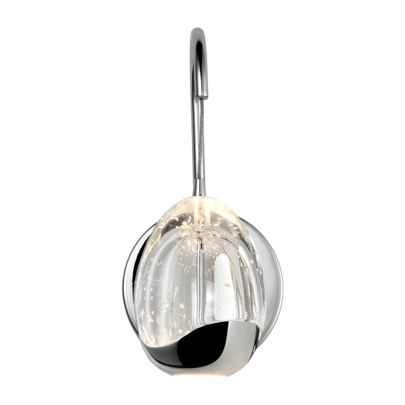 Pemberly Row Integrated LED ETL Wall Sconce Lighting in Polished Chrome