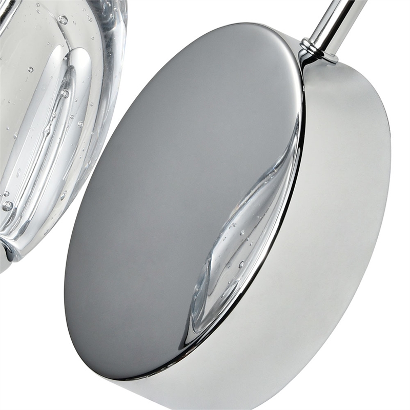 Pemberly Row Integrated LED ETL Wall Sconce Lighting in Polished Chrome