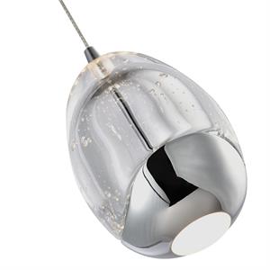 Pemberly Row 3.5&quot ETL Certified Integrated LED Aluminum Pendant -Polished Chrome