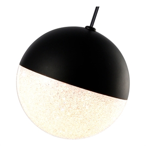 Pemberly Row 5&quot ETL Certified Integrated LED Aluminum Pendant in Black