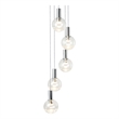 Pemberly Row Integrated LED ETL Certified Aluminum Chandelier - Polished Chrome