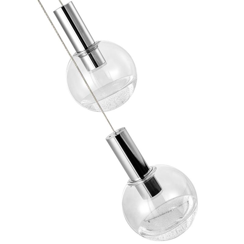 Pemberly Row Integrated LED ETL Certified Aluminum Chandelier - Polished Chrome