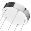Pemberly Row Integrated LED ETL Certified Aluminum Chandelier - Polished Chrome