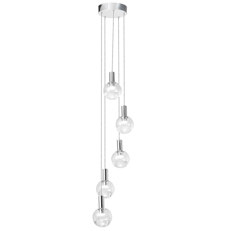 Pemberly Row Integrated LED ETL Certified Aluminum Chandelier - Polished Chrome