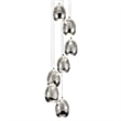 Pemberly Row Integrated LED ETL Certified Aluminum Chandelier - Polished Chrome