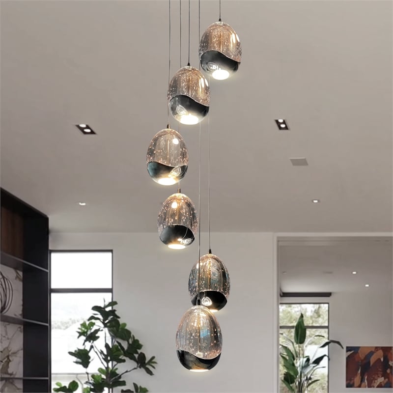 Pemberly Row Integrated LED ETL Certified Aluminum Chandelier - Polished Chrome