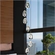 Pemberly Row Integrated LED ETL Certified Aluminum Chandelier - Polished Chrome