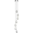 Pemberly Row Integrated LED ETL Certified Aluminum Chandelier - Polished Chrome