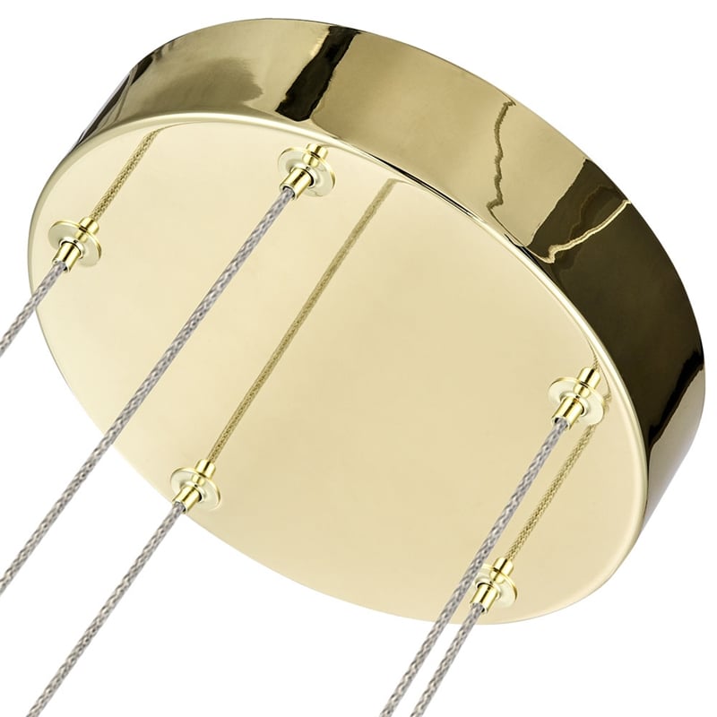 Pemberly Row 5-Light ETL Certified Integrated LED Aluminum Chandelier - Gold