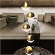 Pemberly Row 5-Light Integrated LED ETL Certified Aluminum Chandelier - Brass