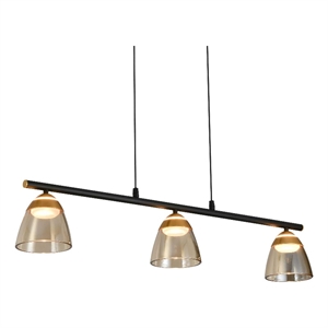 Pemberly Row 36&quot ETL Certified Integrated LED Aluminum Chandelier - Black