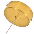 Pemberly Row Height Adjustable ETL Integrated LED Pendant in Antique Brass