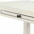 Pemberly Row Contemporary Antique White Wood 1-Drawer Storage Nightstand