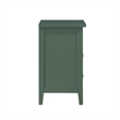 Pemberly Row Contemporary Vintage Green Wood 2-Drawer Nightstand