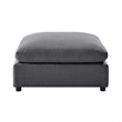 Pemberly Row Charcoal Fabric Extra Large 40 in. Square Ottoman