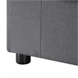 Pemberly Row Charcoal Fabric Extra Large 40 in. Square Ottoman