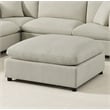 Pemberly Row Contemporary Beige Fabric Extra Large 40