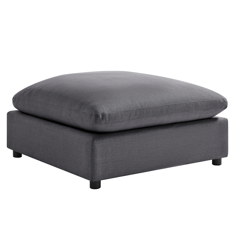 Pemberly Row Modular Charcoal Fabric 5-Piece XL Chofa Sectional