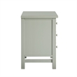 Pemberly Row Contemporary 4-Drawer Antique Gray Wood Storage Nightstand
