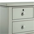 Pemberly Row Contemporary 4-Drawer Antique Gray Wood Storage Nightstand