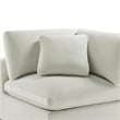 Pemberly Row Modular 6-Piece Sectional in Ivory Performance Fabric