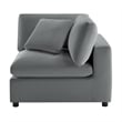 Pemberly Row Modular 5-PC XL Sectional in Charcoal Performance Fabric