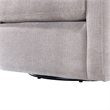 Pemberly Row Contemporary Beige Linen Fabric Swivel Barrel Chair