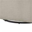 Pemberly Row Contemporary Sea Oat Beige Fabric Swivel Barrel Chair
