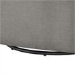 Pemberly Row Contemporary Gray Fabric Swivel Barrel Accent Chair