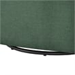 Pemberly Row Contemporary Green Fabric Swivel Barrel Accent Chair