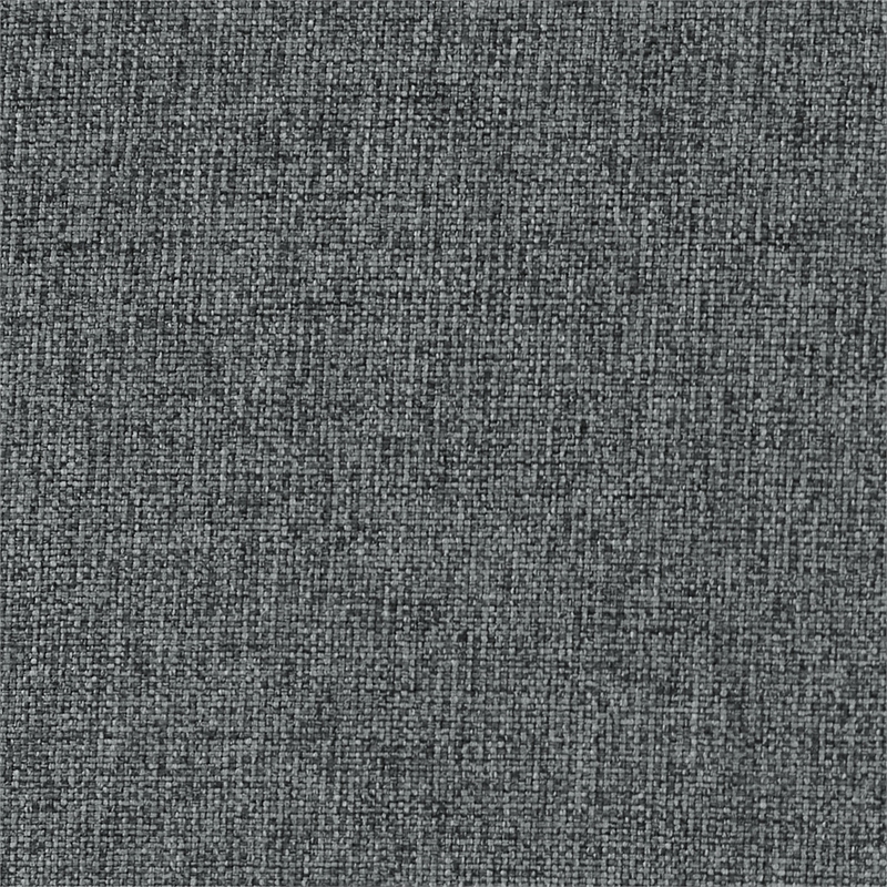 Pemberly Row Gray Polyester Fabric Swivel Barrel Accent Chair