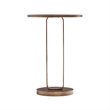 Pemberly Row Contemporary Antique Bronze Metal Round Accent Table