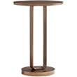 Pemberly Row Contemporary Antique Bronze Metal Round Accent Table